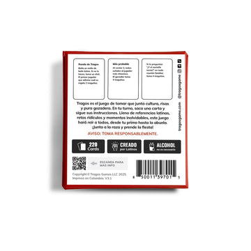 Tragos Original Game en Español for Latinos - Relatable Hilarious Cultural Spanish Card Game - Juegos De Mesa para Adultos Original en Español