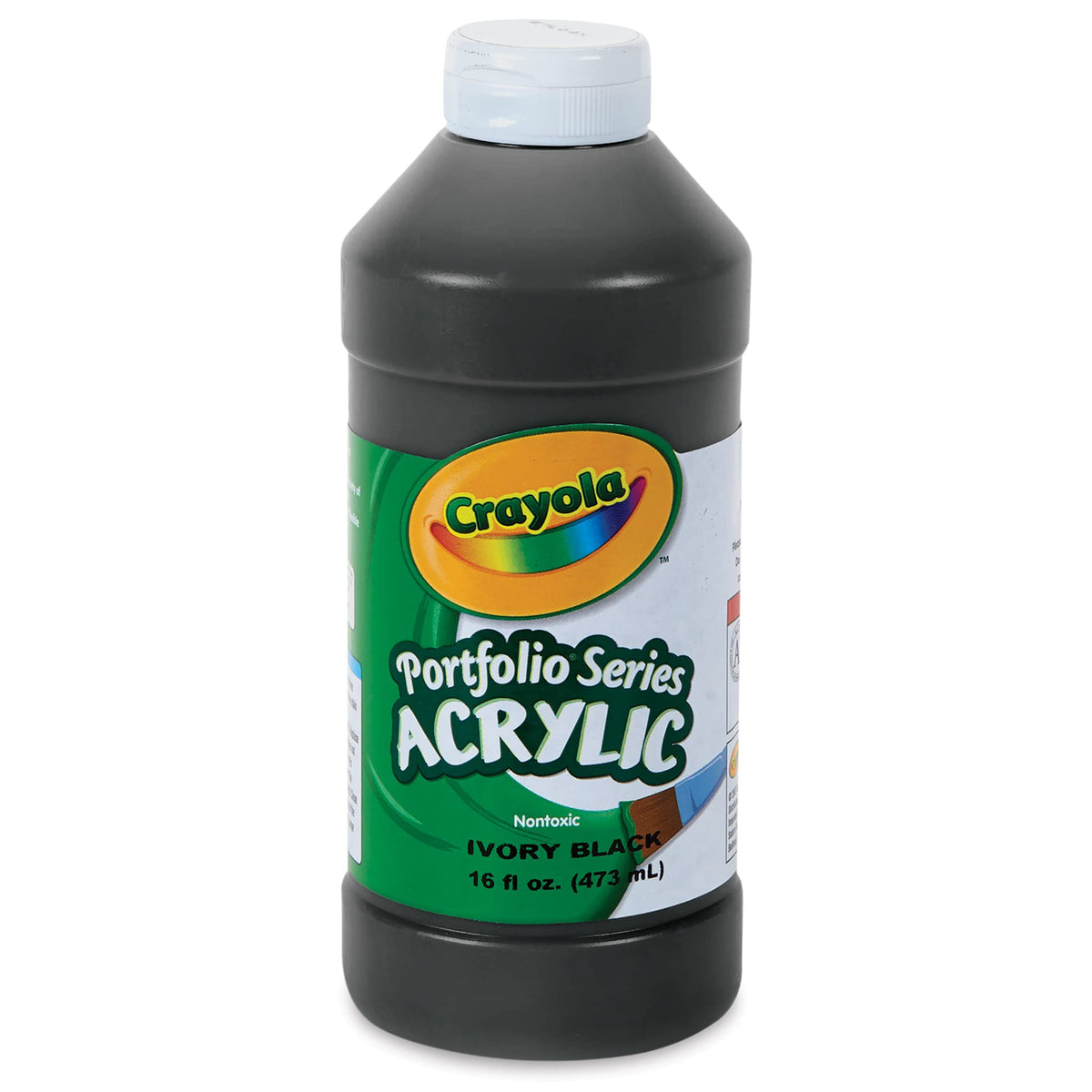 Crayola Portfolio Series Acrylic Paint ivory black 16 oz.
