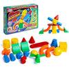 POPULAR PLAYTHINGS Mag Builder Building Set, Magnetic Connecting Toy for Kids Imagination and Creative Play, Crazy Shapes Gift for Children - 20 Piece