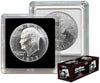 BCW 2x2 Coin Snap - Dollar - 25ct | Coin Holder Case for 38.5mm US Eisenhower Dollar | Snap Together Design | Stackable, Coin Collecting Supplies |
