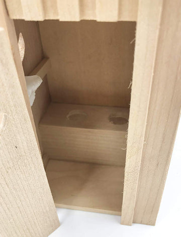 Dollhouse Miniature Two-Holer Outhouse