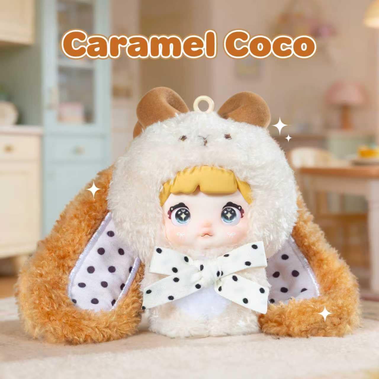 Mckkymi Plush Blind Box,Nommi Baby Sweetheart Bunny Series Stuffed Blind Box Doll 1PC,Kawaii Mystery Vinyl Plush Toys Collectible for Birthday