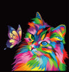 Elftoyer Paint by Numbers for Kids & Adults & Beginner, DIY Canvas Painting Gift Kits for Home Decoration - Colorful Cats and Butterflies 16 x 20 inch