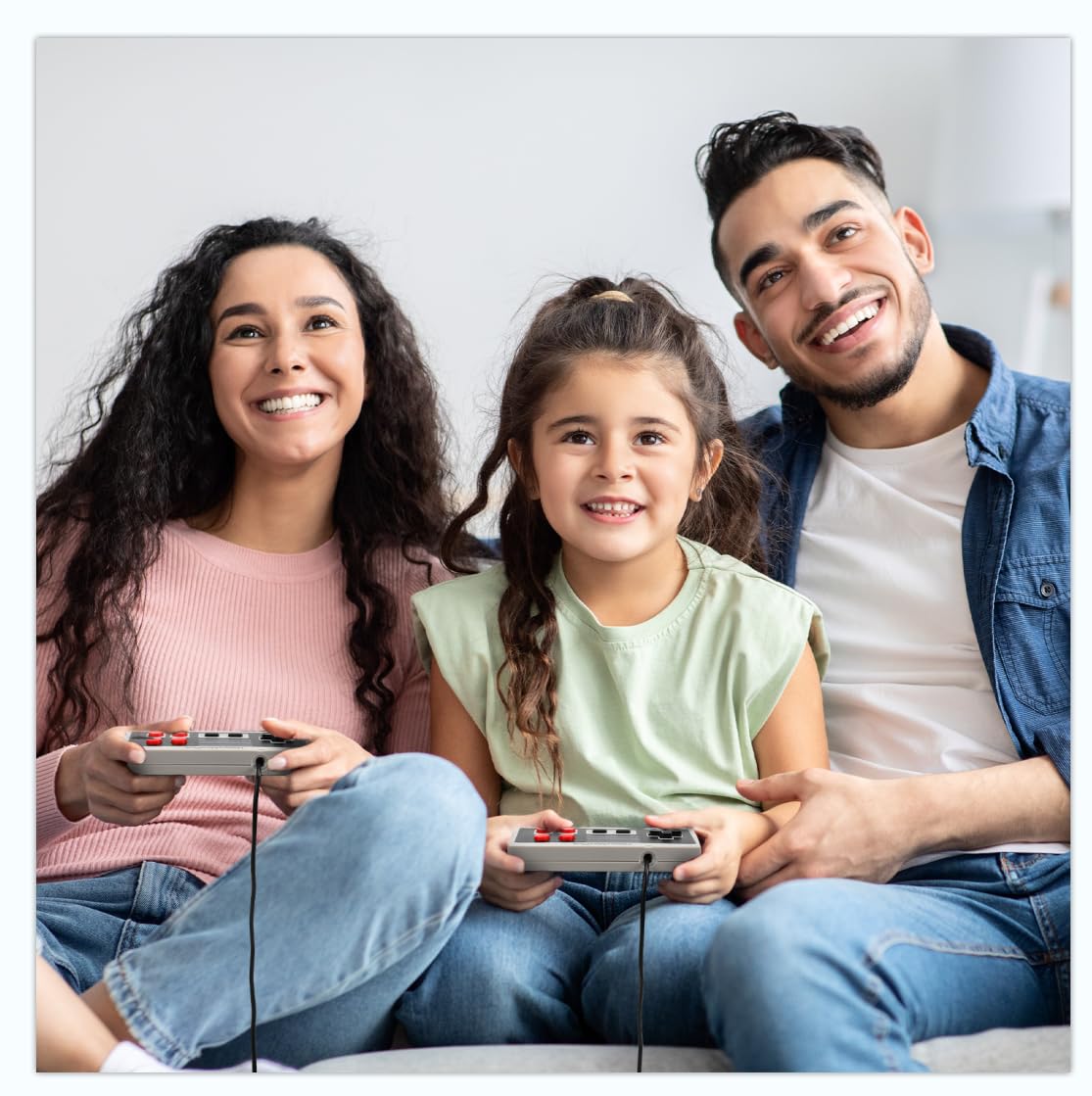 happymaxplus Retro Classic Controller Design for AV 620 HD 621 HD 821 Retro Classic Game Consoles Plug-and-Play Wired Video Game Consoles 9 Pin Plug 2