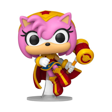 Funko Pop! Heroes: JLA & Sonic - Amy Rose as Wonder Woman - Sonic + DC Comics - Collectable Vinyl Figure - Gift Idea - Official Merchandise - Toys for