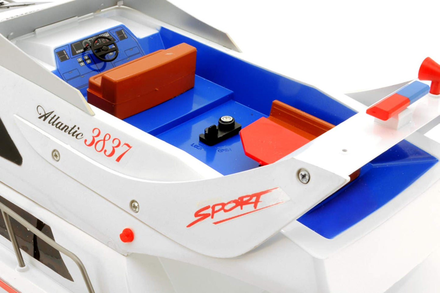 POCO DIVO Atlantic Yacht Luxury Modern Cruise 28" RC Model Boat Radio Remote Control Speed Watercraft Racing Ship, Blue