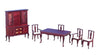 Dollhouse Miniature Dining Room Set