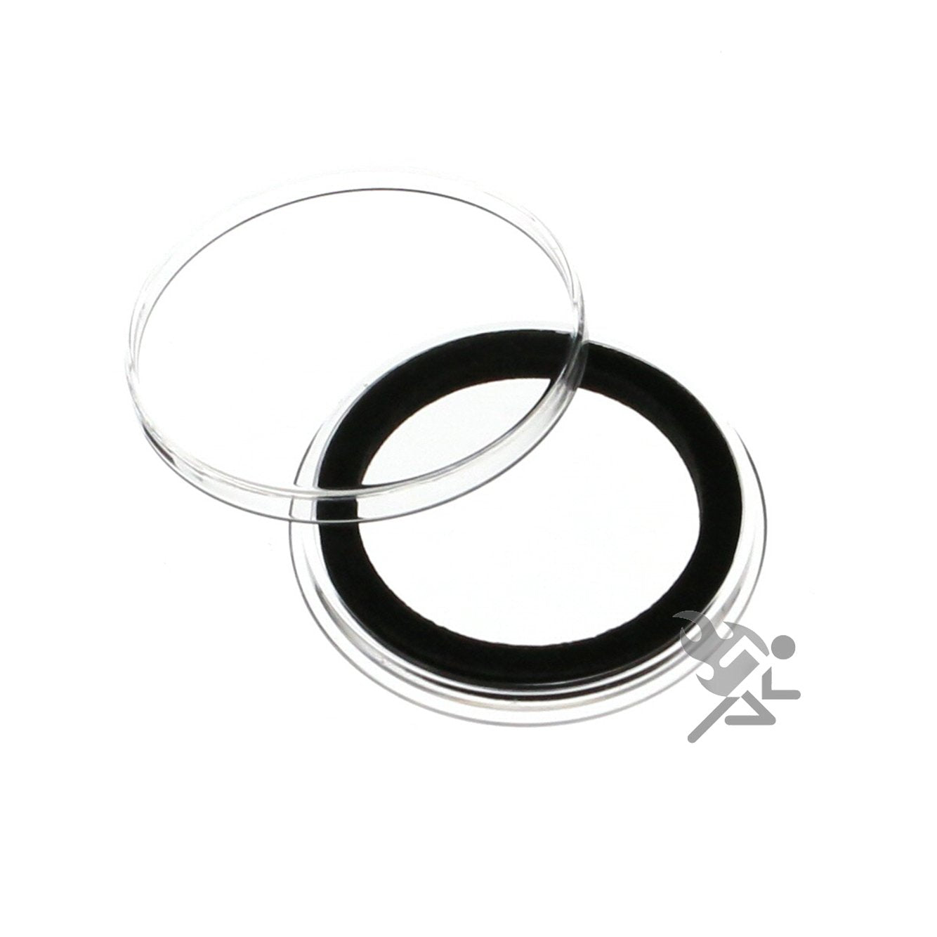 (5) Air-tite 32mm Black Ring Coin Holder Capsules for 1oz American Gold Eagles and 1oz Gold Krugerrands & Kangaroos