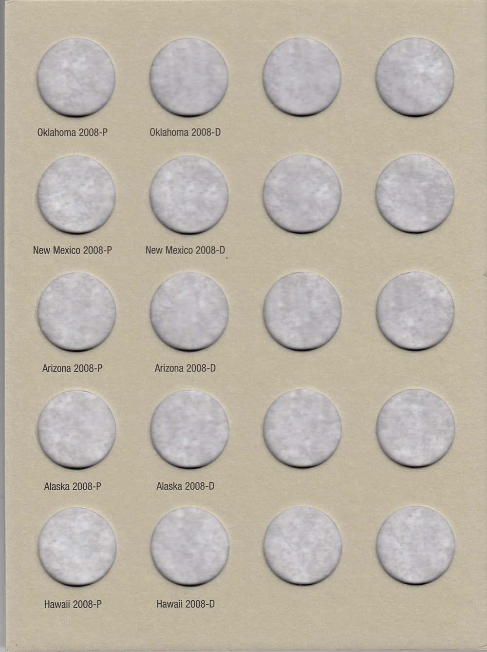 Harris Coin Folder - State Series Quarters Folders Vol II 2004-2008 #8HRS2581