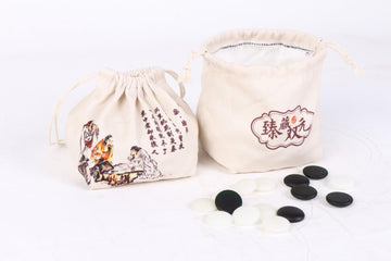 SongYun Go Stones Storage Bag Set of 2 Go Bowl Multifunction Portable Cloth Pouches