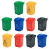 SHIDXIB 10Pcs Creative Trash Can Miniature Mini Trash Bin Sorting Bucket Scene Ornament