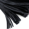 The Crafts Outlet Chenille Stems, Pipe Cleaner, 20-inch (50-cm), 25-pc, Black
