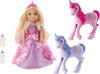Barbie Dreamtopia Set with Chelsea Princess Doll in Heart Dress, 2 Baby Unicorns and Accessories, for 3 to 7 Year Olds