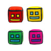 FOTN 4 Pcs Geometry Games Sprint Plush Toys Animals Cube Volume Wood Doll Toys Kids Gift