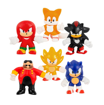 Heroes of Goo Jit Zu Minis Sonic 6 Pack - Collectible Goo JIT Zu Stretchy Minis, 6 Stretchy Sonic Characters