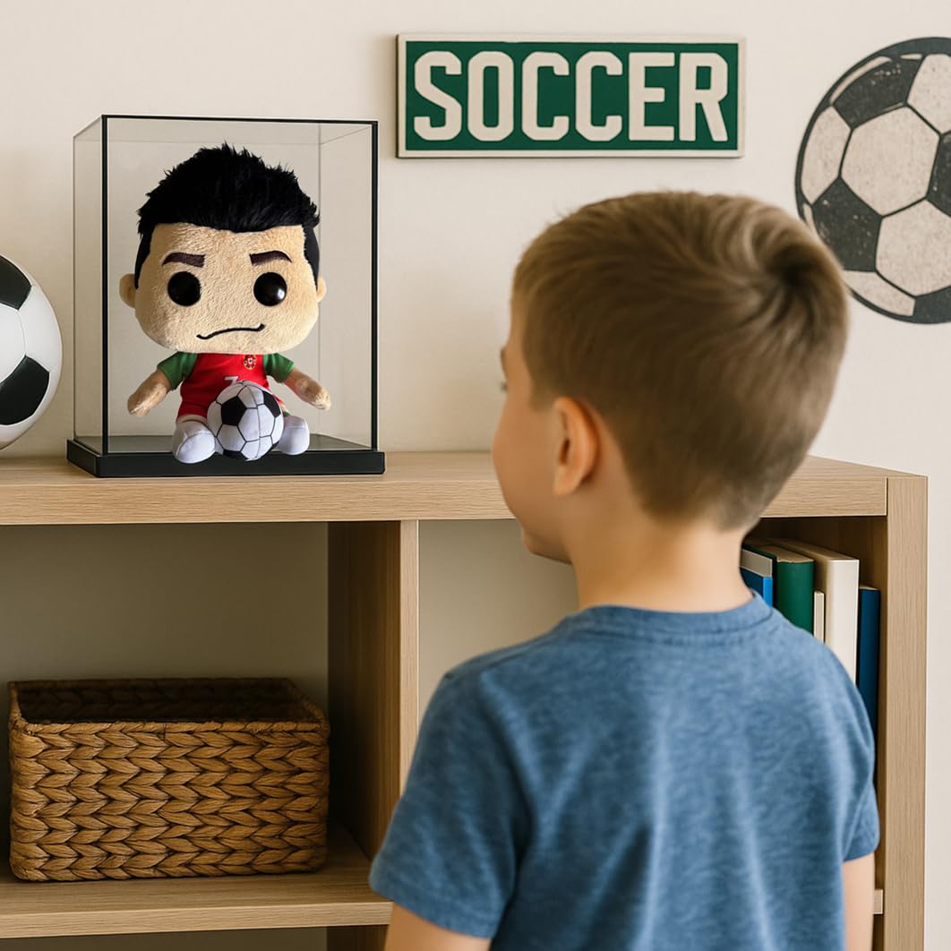 DEHENIS Ronaldo Plush - Soccer Star Collectible with Jersey Number 7 - Peluche de Ronaldo - Soccer Gift for Boys, Girls & Fans - Number 7 Soccer