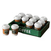 12-Piece Miniature RC Car Coffee Cup with Tray - Resin Soft Drink Set for 1/10 RC Crawler Accessories, Dollhouse Kitchen Décor, Compatible with SCX10