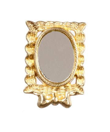 International Miniatures by Classics Dollhouse Miniature Mirror in a Gold Toned Frame