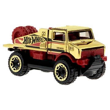 Hot Wheels Die-Cast Collectible Vehicle - 55th Anniversary Black and Gold Edition ~ Inspired by Mercedes-Benz Unimog U 1300 L Truck ~ 3/6