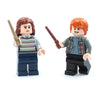 LEGO Harry Potter Minifigure Combo - Hermione in Striped Sweater and Ron Weasley in Plaid Shirt (Adult Version) with Wands