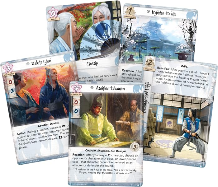 Legend of the Five Rings: The Card Game Masters of The Court Clan Pack - Tactical Strategy Game for Kids & Adults, Ages 14+, 2 Players, 45-90 Minute