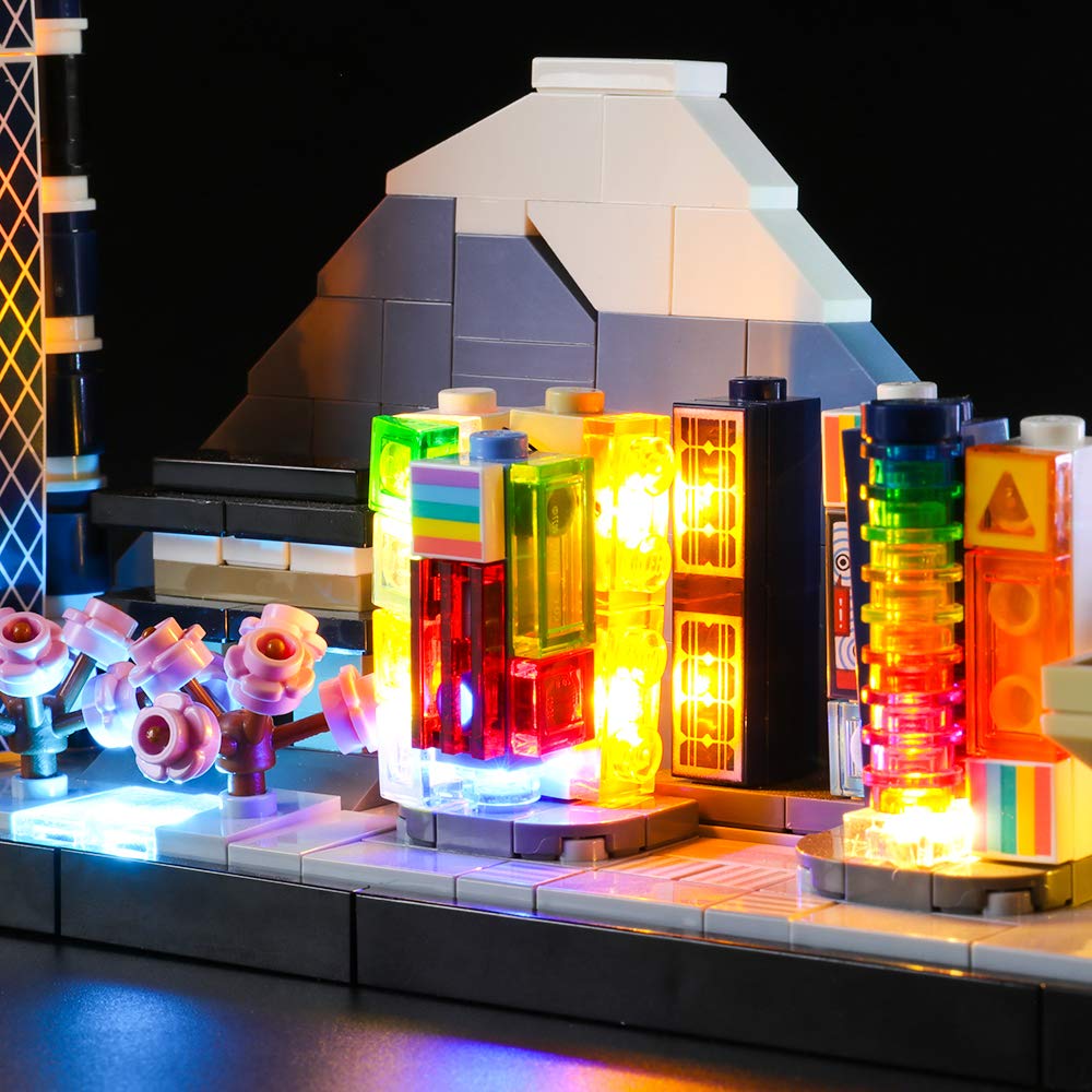 LIGHTAILING Light Set for (Architecture Tokyo) Building Blocks Model - Led Light kit Compatible with Lego 21051(NOT Included The Model)
