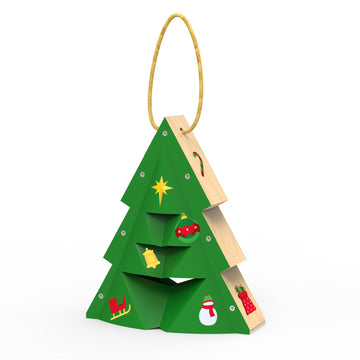Red Toolbox Stanley Jr. Easy Build Christmas Tree Ornament Kit, Holiday Gift Christmas Edition