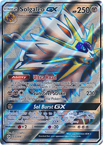Pokemon - Solgaleo GX - 143/149 - Full Art Ultra Rare