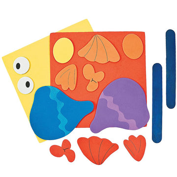Fun Express Handprint Fish Puppet Craft Kit - Makes 12 - Crafts for Kids and Fun Home Activities
