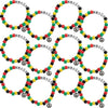 Fun Express African Unity Pony Bead Bracelet CK-12 - Craft Kits - 12 Pieces