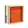 KAPLA 40 Squares Orange - Wooden Construction Set - 40 Orange Colored Building Planks - for Ages 3+