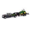 ERTL Ford F350 Pickup and Tractor Toy Set - 1:32 Scale - Includes John Deere Tractor Toy, Ford F350 Pickup Truck Toy and Gooseneck Trailer - 17.25 x