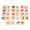 TickiT - 73406 Domestic Animal Family Match - Set of 28 - Real Pictures - Animal Memory Game with Parents and Babies - Animal Matching Game