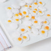 Miniature Fried Eggs Set (10 Pack) | 1:12 Scale Dollhouse Kitchen Food Accessories | Realistic Dollhouse Miniatures, Non-Edible