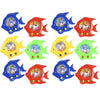 The Dreidel Company Fish Water Toy Game 5" (12-Pack), Handheld Water Games for Kids, Goody Bag Fillers, Birthday Party Favors for Children, Road Trip