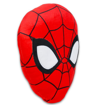Spiderman Plush Pillow for Kids - Bundle with Decorative Spiderman Pillow for Bedroom, Bed, Couch, and More Plus Stickers | Spiderman Room Decor