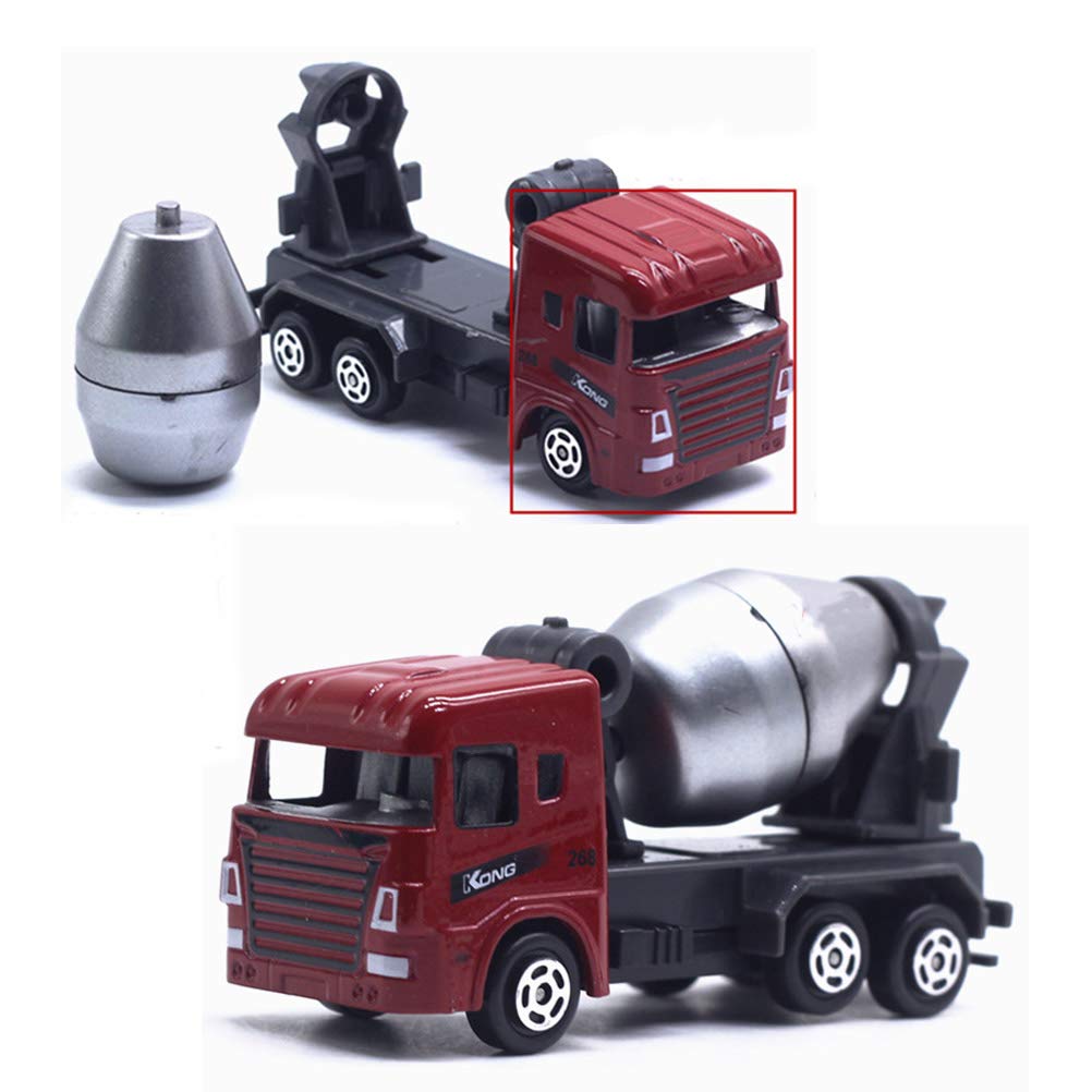 Odowalker Construction Trucks Diecast Alloy Vehicle Models 6 Pcs