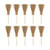 10Pcs Mini Brooms, Witch Straw Brooms, Brooms Accessories Props Miniature Artificial, Furniture Mini Furniture Halloween Decoration Accessory