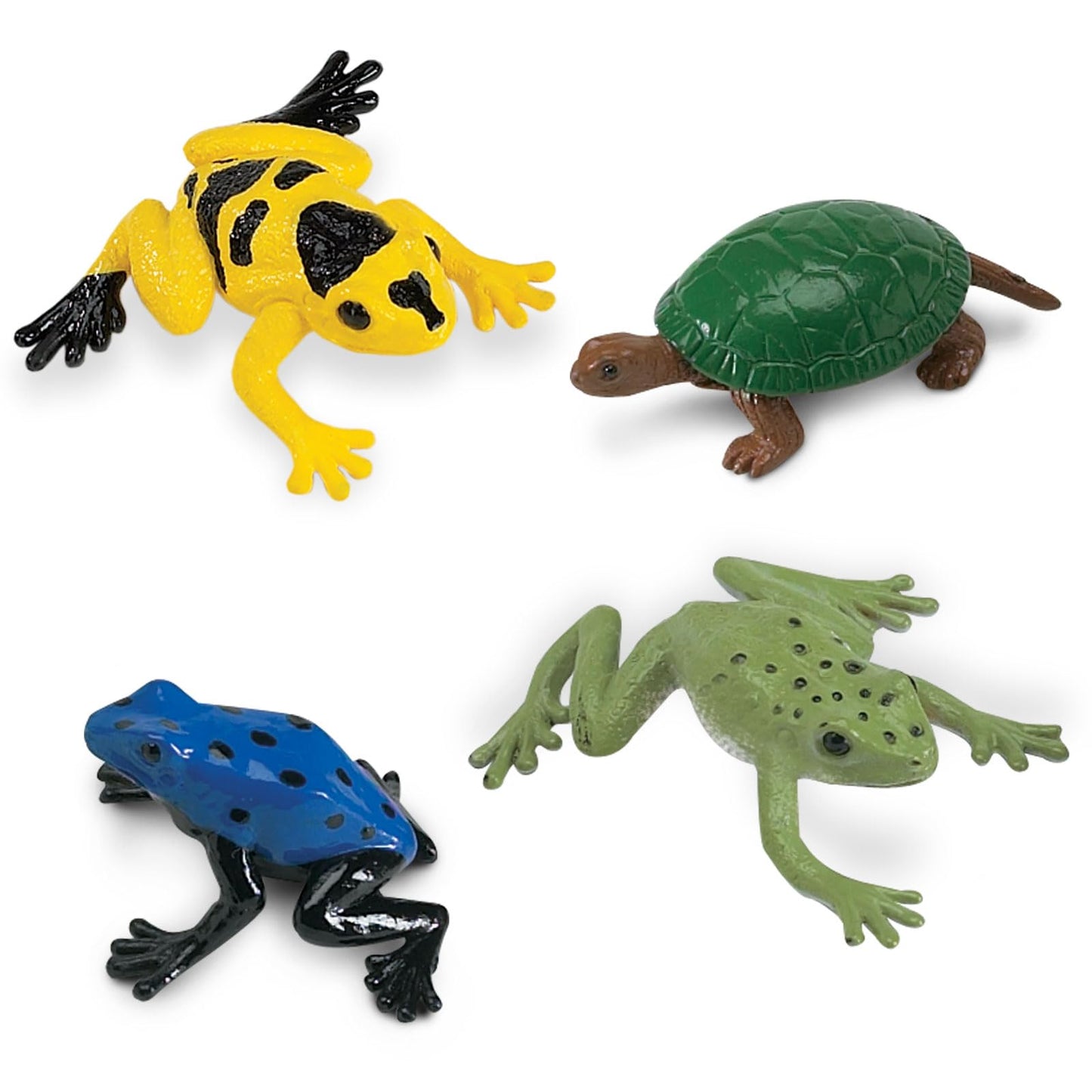 Safari Ltd. Frogs & Turtles TOOB - 12 Mini Frog and Turtle Figurines - Educational Toy Set for Boys, Girls,and Kids Ages 3+