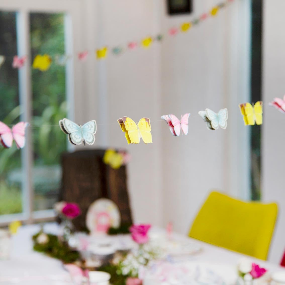 Talking Tables Fairy Bunting Banner | Great for Girls Tea Party, Birthday and Decor | Pink, Paper, 3M