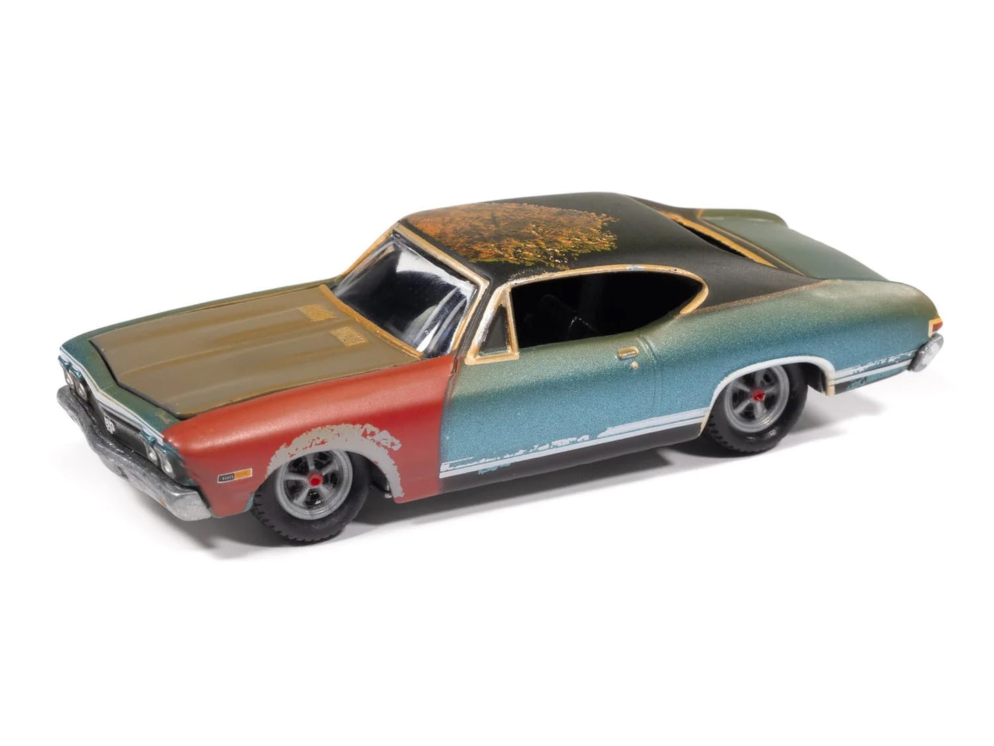 JOHNNY LIGHTNING JLSP404B 1:64 1969 CHEVROLET CHEVELLE (PROJECT IN PROGRESS) TRIPOLI TURQUOISE
