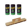 Sun-Glo 3 Cans #4 Yellow Bear Wax w/ 1 Shuffleboard Sweep