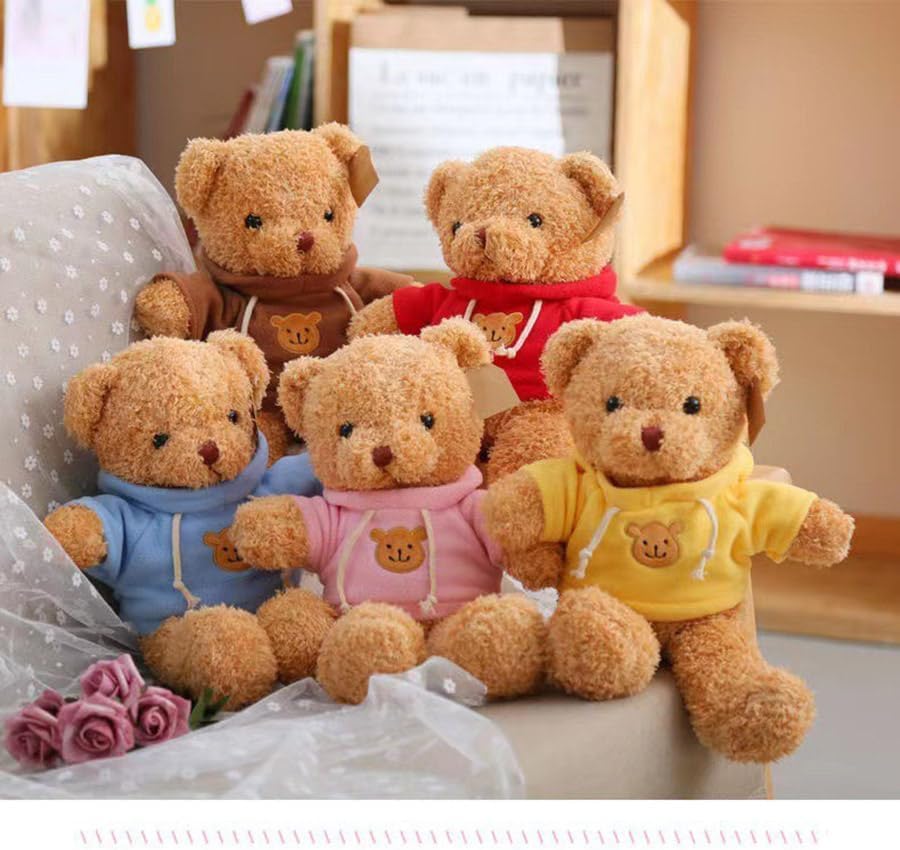 Sibupue Teddy Bear Stuffed Animals Soft Plush Cute Teddy Bear Doll for Boys Girls 11.8in (taidi Xiong huanse)