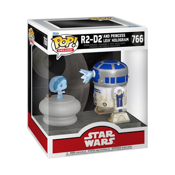 Funko Pop Deluxe: R2-D2 with Leia - Star Wars - Collectable Vinyl Figure - Gift Idea - Official Merchandise - Toys for Kids & Adults - Sci-Fi Fans