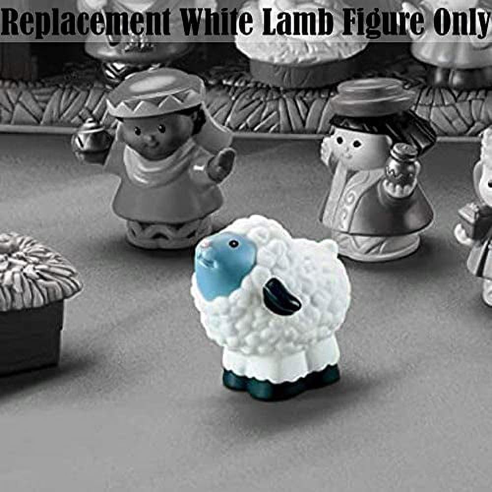 Fisher-Price Replacement Part Little People Nativity Set N4630 - Replacement White Lamb Sheep Figure