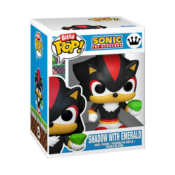 Funko Pop! Bitty 4pk: Sonic the Hedgehog - Shadow with Emerald, Rouge, Neo Metal Sonic, and Silver - 0.9 Inch (2.2 Cm) Collectable - Stackable Display