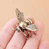Miniature Brass Bee, Dollhouse Miniature Retro Bee Statue Ornament, Mini Micro Garden Landscaping Decoration