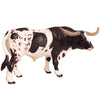 FLORMOON Animal Figures Realistic Texas Longhorn Bull Plastic Early Educational Toys Cupcake Topper Party Gift for Kids 3+ Year Old(Male)