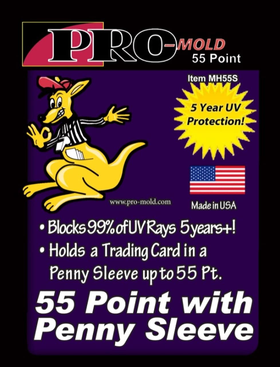 Box(25) Pro-Mold 55pt. Magnetic One Touch Card Holders Holds Sleeved Card MH55S