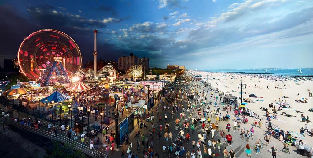4D Cityscape Puzzle - Stephen Wilkes Coney Island, Day to Night (10006)